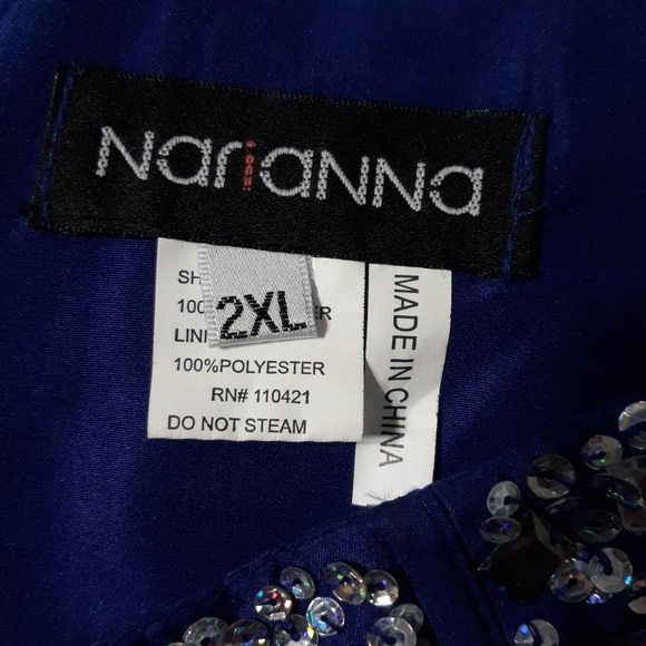 Nox Narianna Collection Sequined Mini Dress-Sz 2XL - Picture 6 of 6